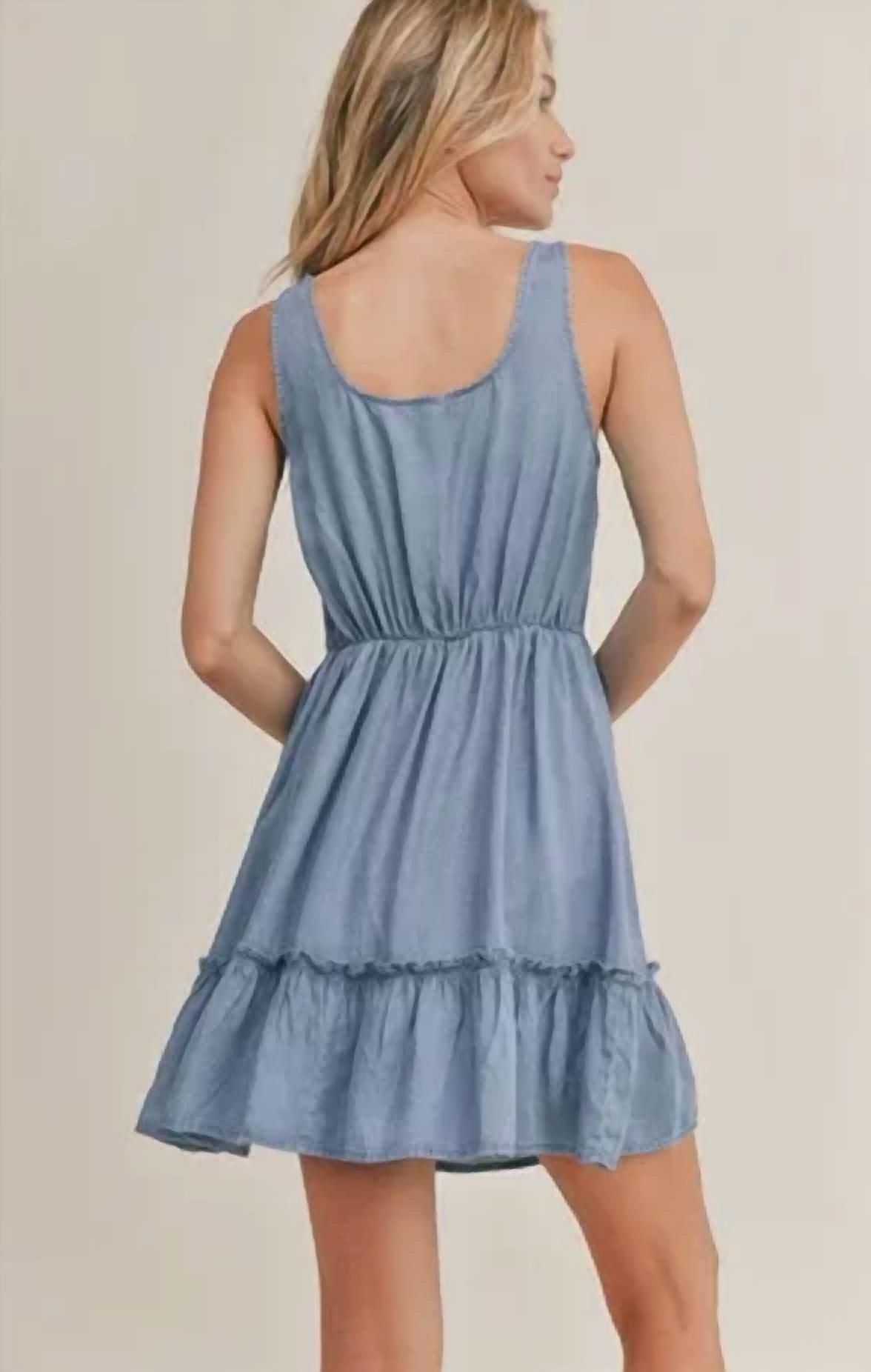 Style 1-2574441976-2901 Sadie & Sage Size M Blue Cocktail Dress on Queenly