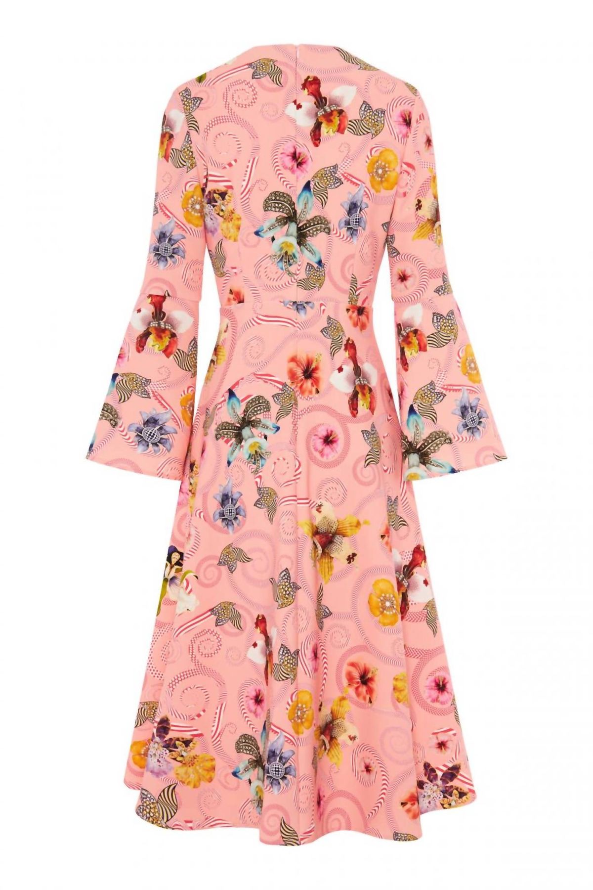 Style 1-1053193125-1901 Mary Katrantzou Size 6 Satin Pink Cocktail Dress on Queenly