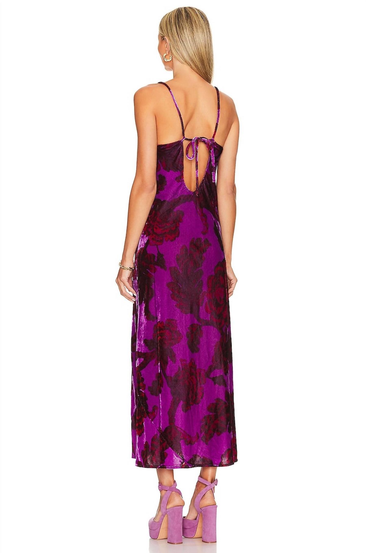 Style 1-1249423081-1901 RHODE Size 6 Velvet Purple Cocktail Dress on Queenly