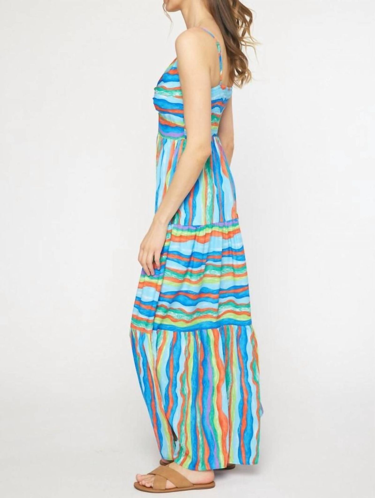 Style 1-1691507366-3471 entro Size S Sheer Multicolor Floor Length Maxi on Queenly