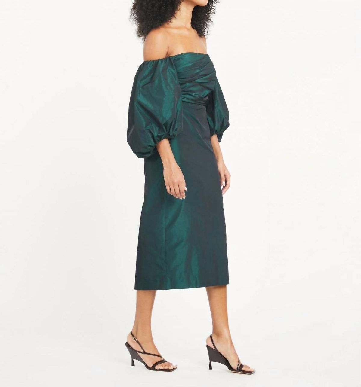 Style 1-271540973-649 TANYA TAYLOR Size 2 Off The Shoulder Green Cocktail Dress on Queenly