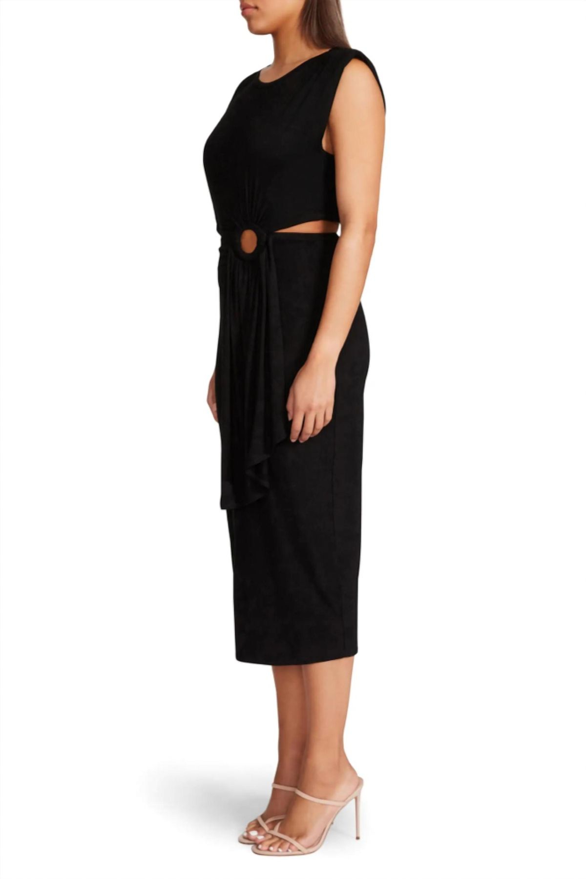 Style 1-2757913632-3011 STEVE MADDEN Size M Black Cocktail Dress on Queenly