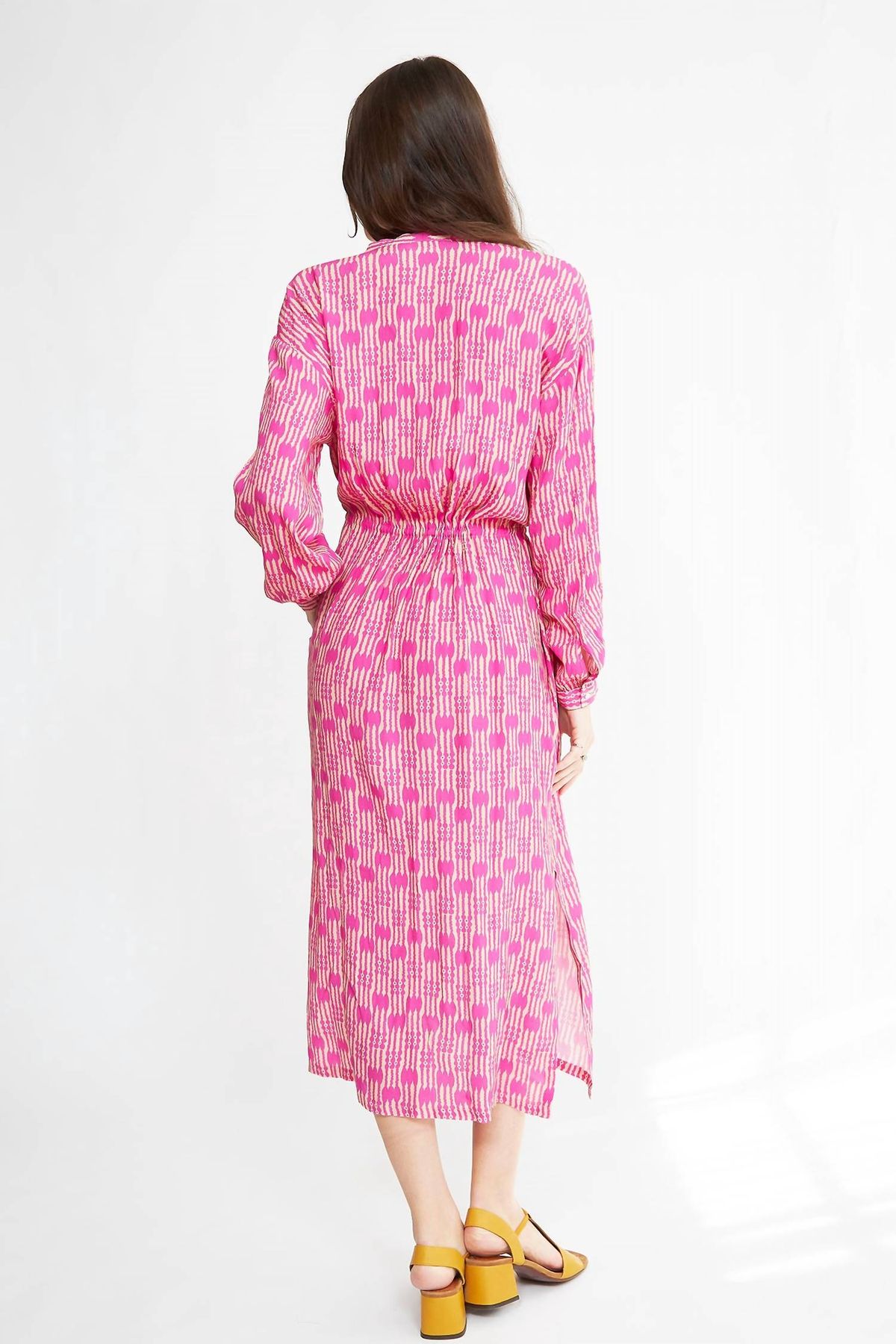 Style 1-3610384630-1498 Hartford Size 4 Long Sleeve Hot Pink Cocktail Dress on Queenly