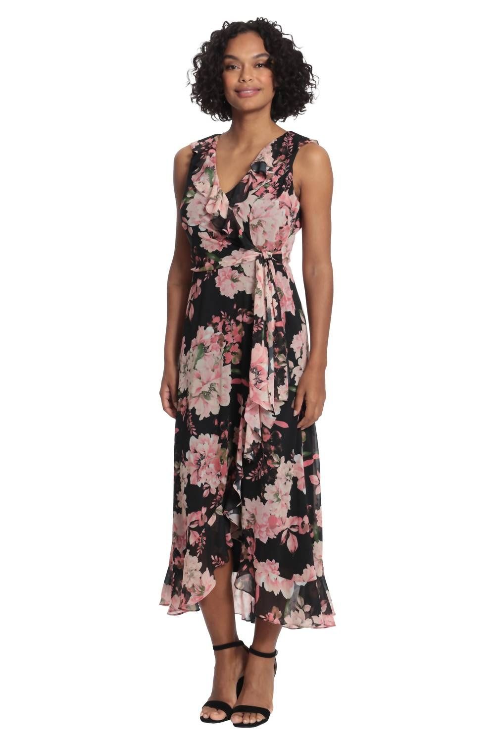 Style 1-4293337482-1901 LONDON TIMES Size 6 Floral Multicolor Cocktail Dress on Queenly