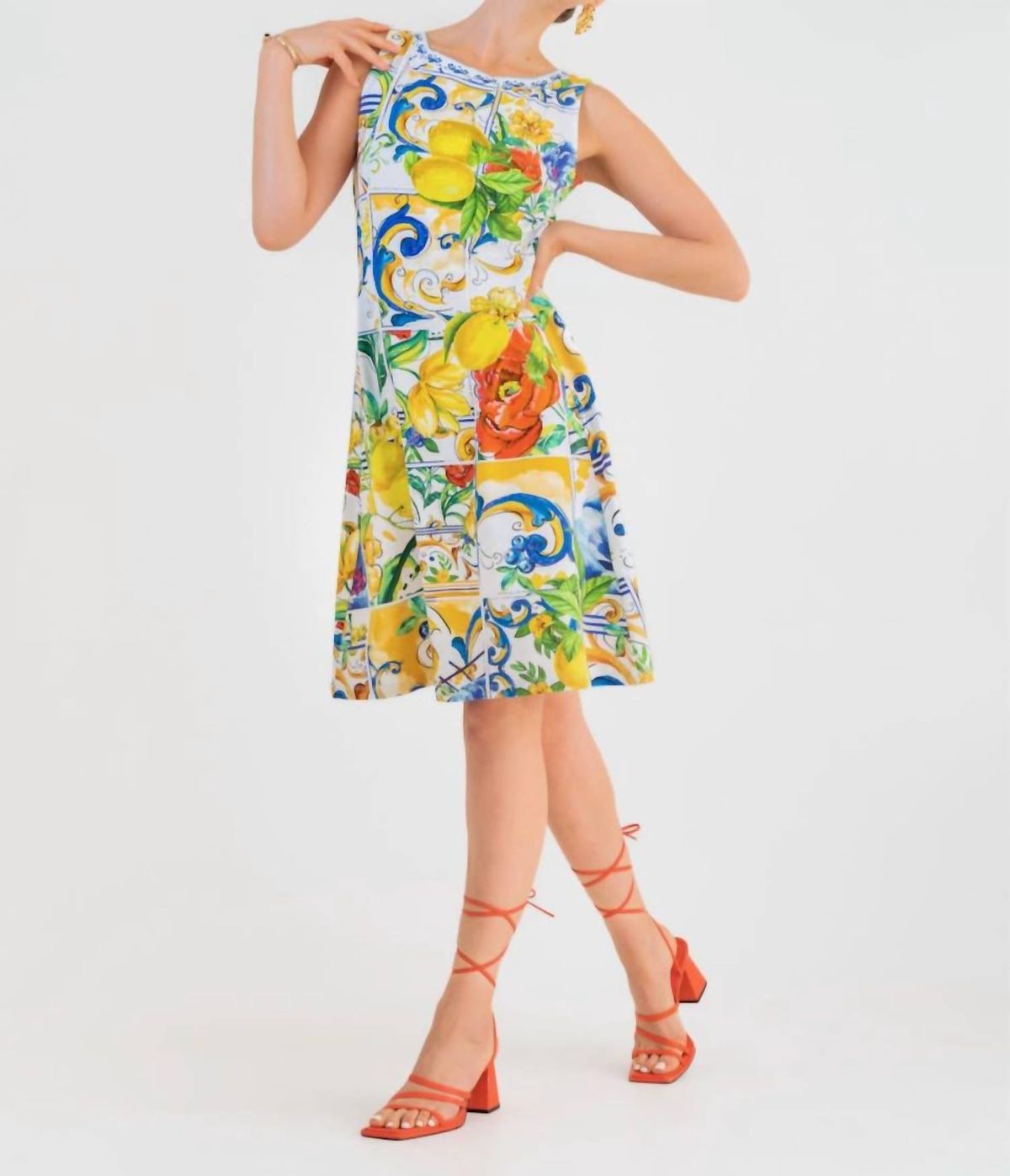 Style 1-675790979-3855 DOLCEZZA Size XS Multicolor Cocktail Dress on Queenly