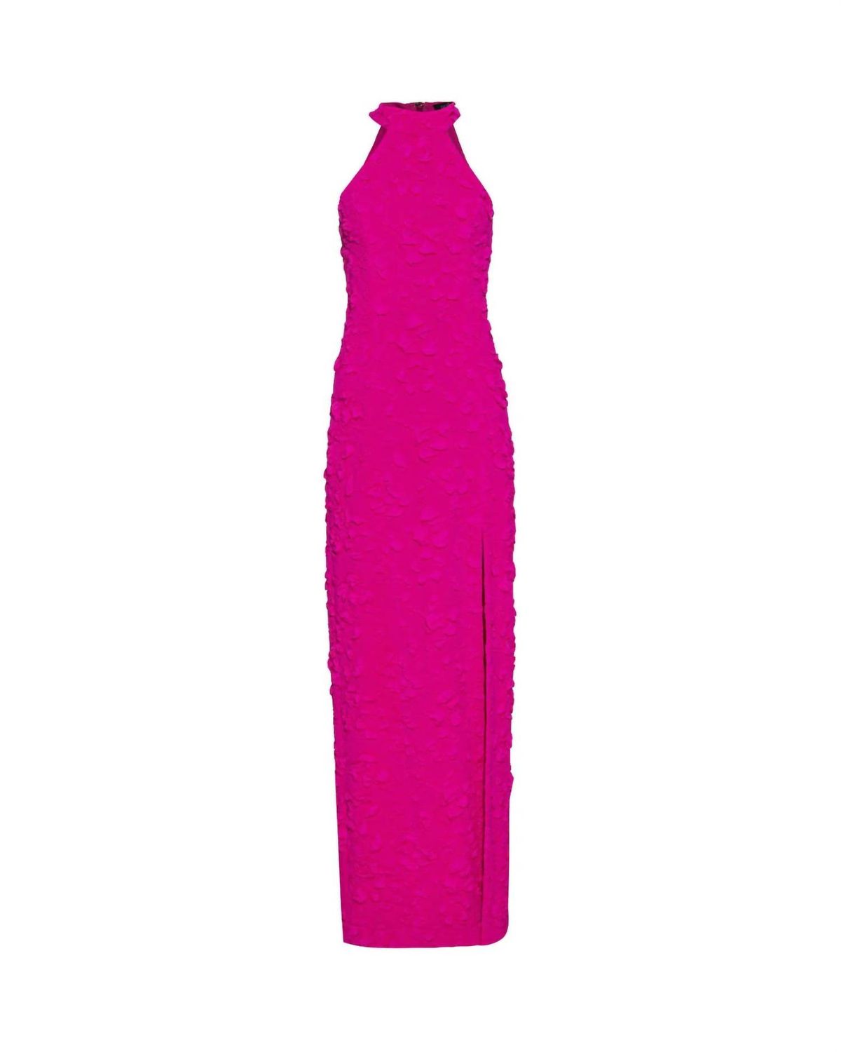 Style 1-782872812-1901 PatBo Size 6 Pageant High Neck Pink Side Slit Dress on Queenly