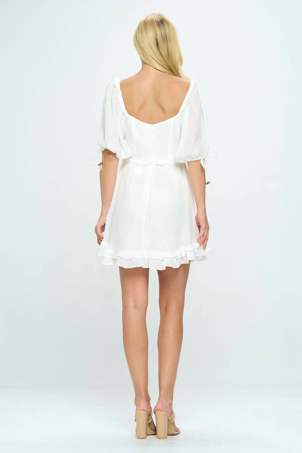 Style 1-2110860503-3236 Angel Biba Size S White Cocktail Dress on Queenly