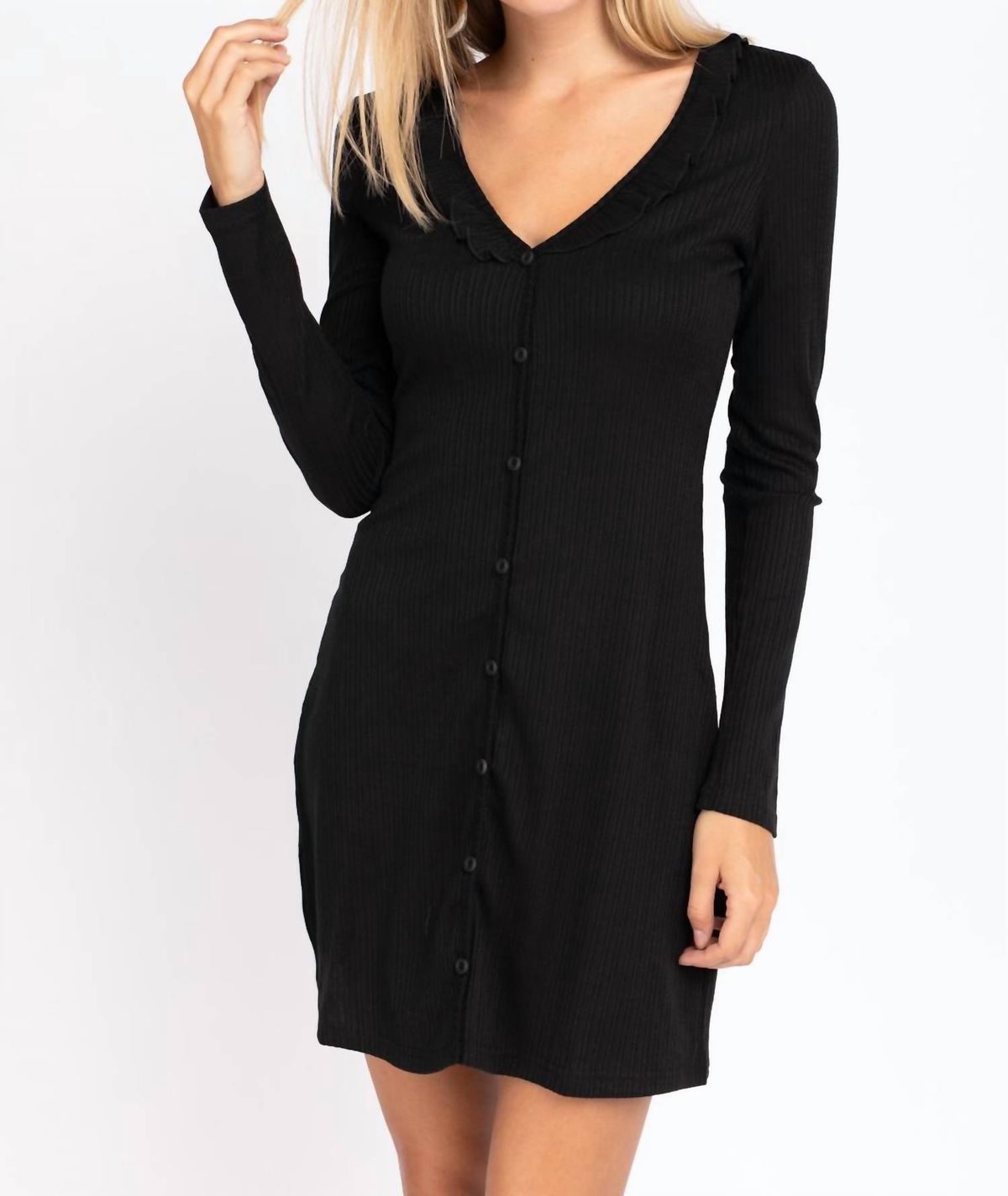 Style 1-754431016-2901 LE LIS Size M Long Sleeve  Cocktail Dress on Queenly