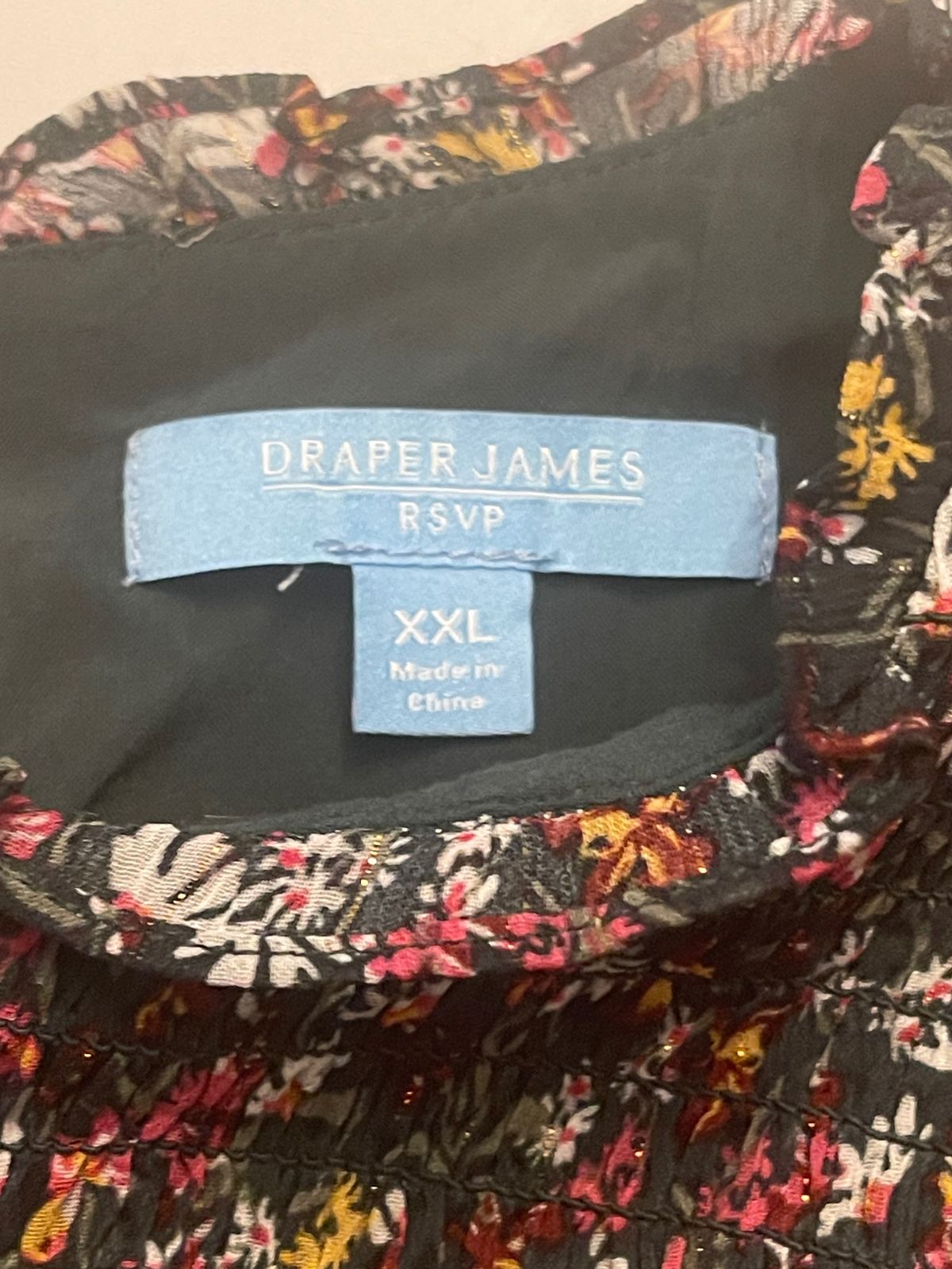 Draper james Size 2X Floral Multicolor Floor Length Maxi on Queenly