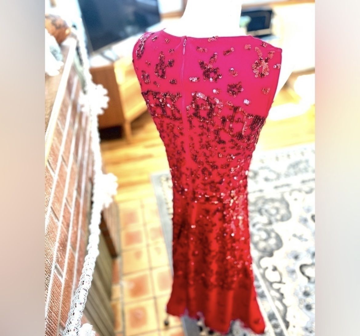 Pisarro Nights Size 6 Prom Red Cocktail Dress on Queenly