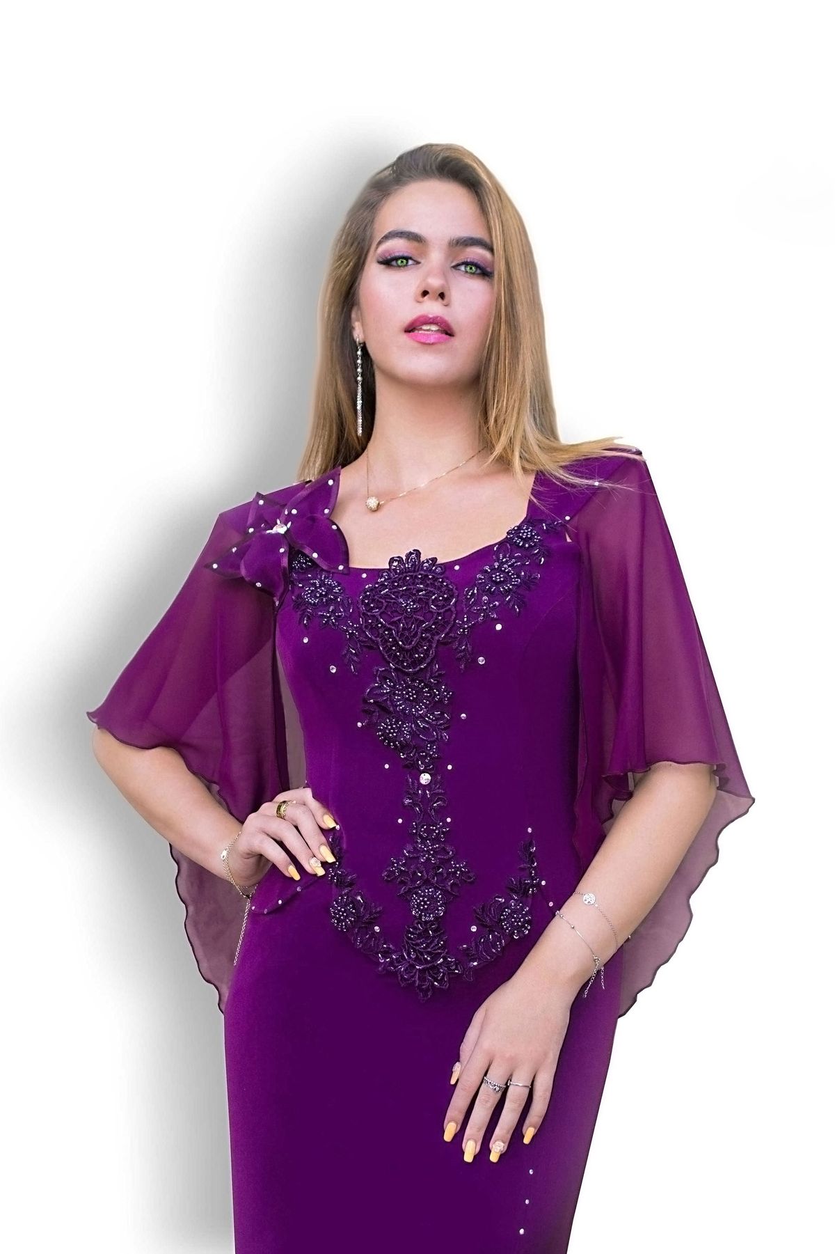Elyvo Plus Size 16 Purple Mermaid Dress on Queenly