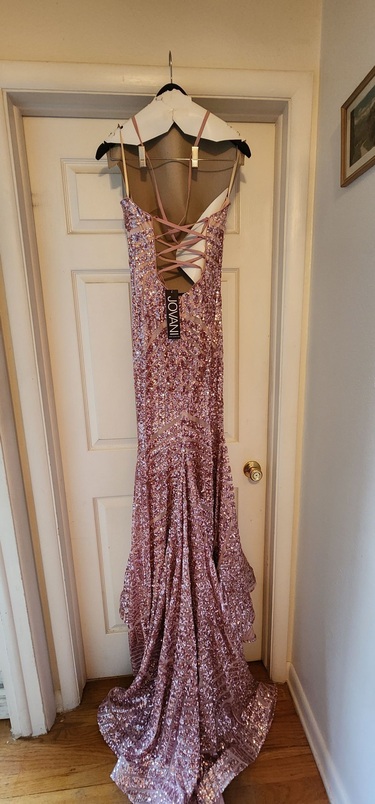 Jovani Size 6 Prom Pink Mermaid Dress on Queenly