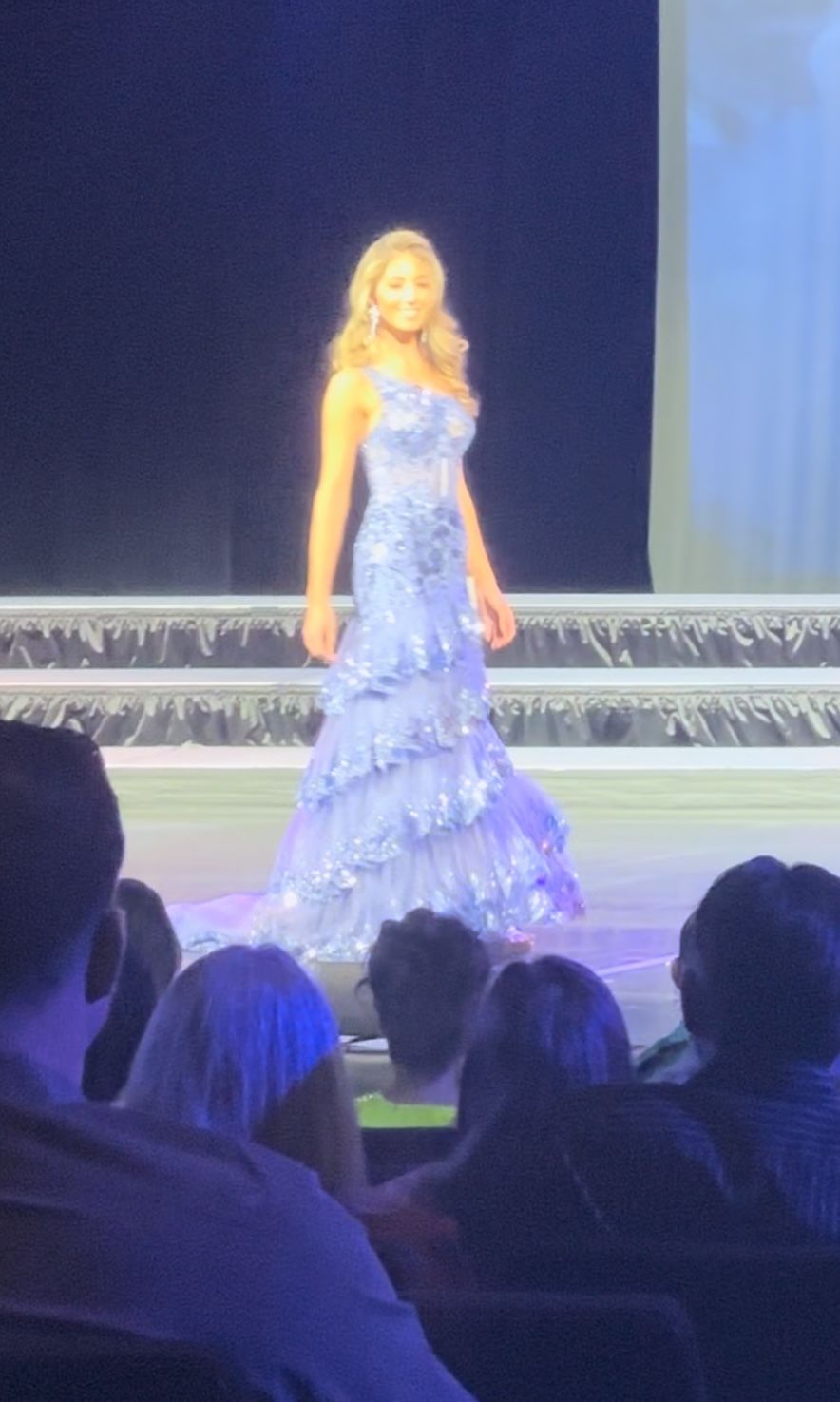 Sherri Hill Size 2 Pageant Blue Side Slit Dress on Queenly