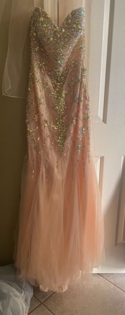 Size 4 Prom Sequined Multicolor Ball Gown on Queenly