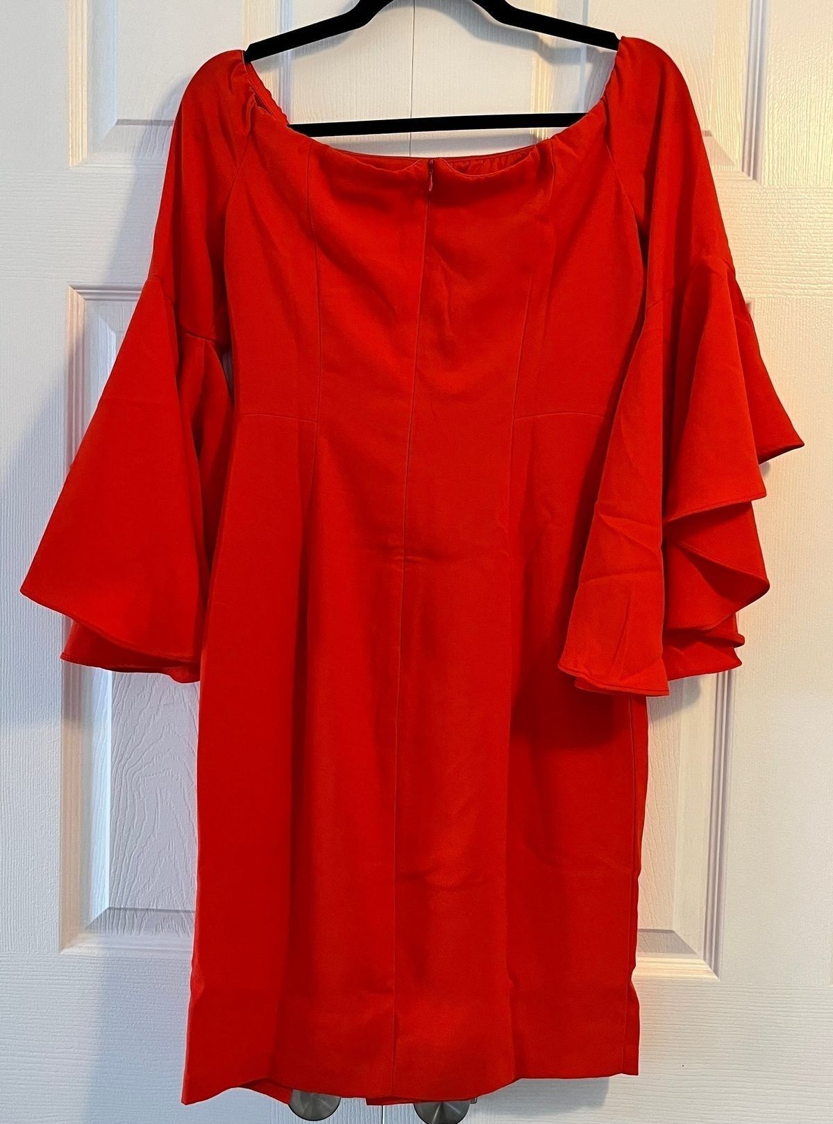 Venus Size 4 Homecoming Long Sleeve Orange Cocktail Dress on Queenly