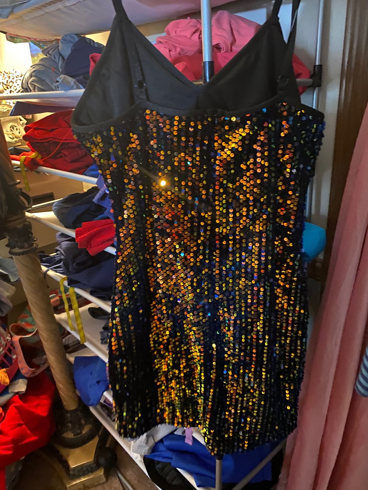 Size 8 Homecoming Plunge Black Cocktail Dress on Queenly