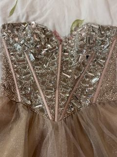 Sherri Hill Size 4 Prom Gold Cocktail Dress on Queenly