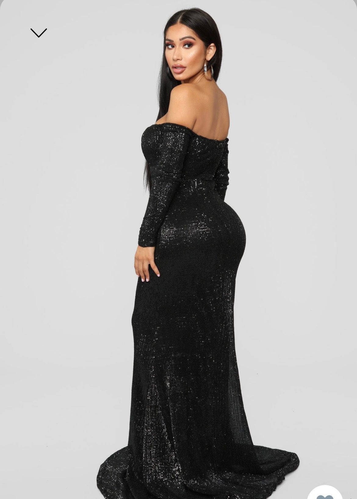 Size L Prom Off The Shoulder Black Mermaid Dress on Queenly