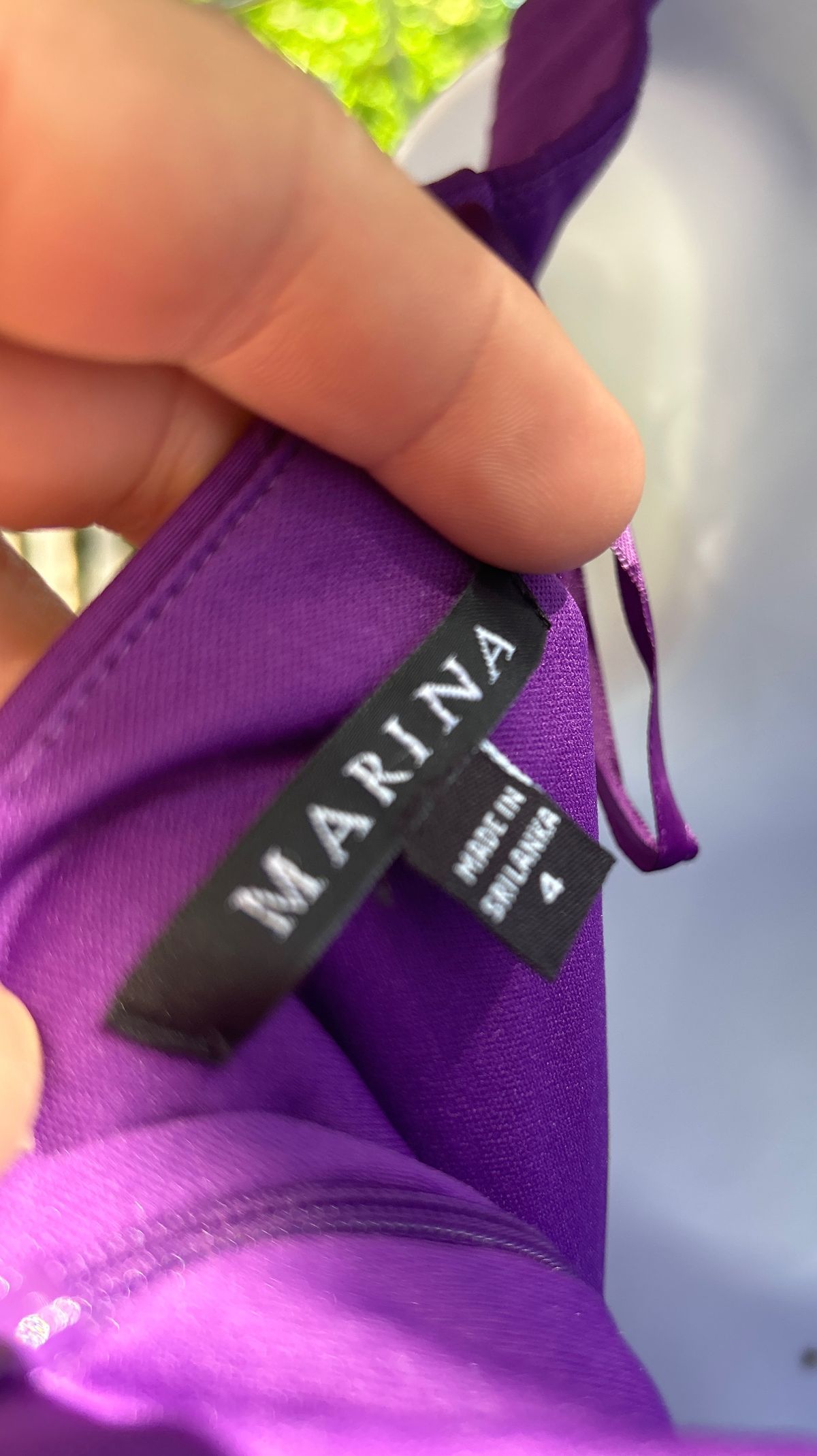 Marina Size 4 Purple Side Slit Dress on Queenly
