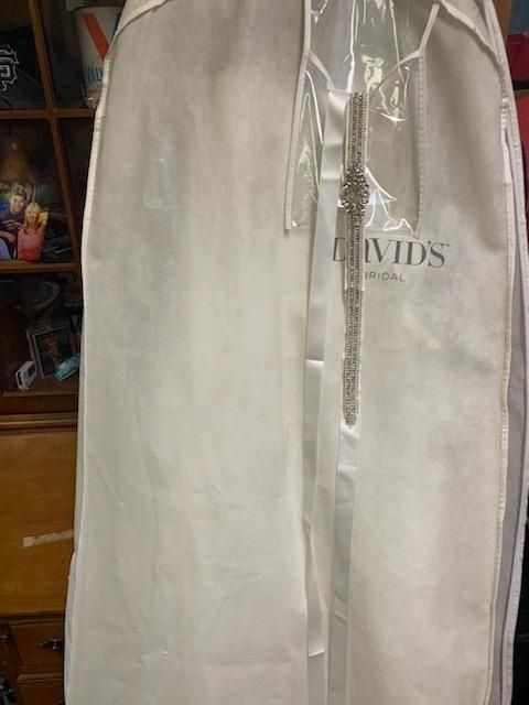 David's Bridal Size 4 White Dress With Train on Queenly