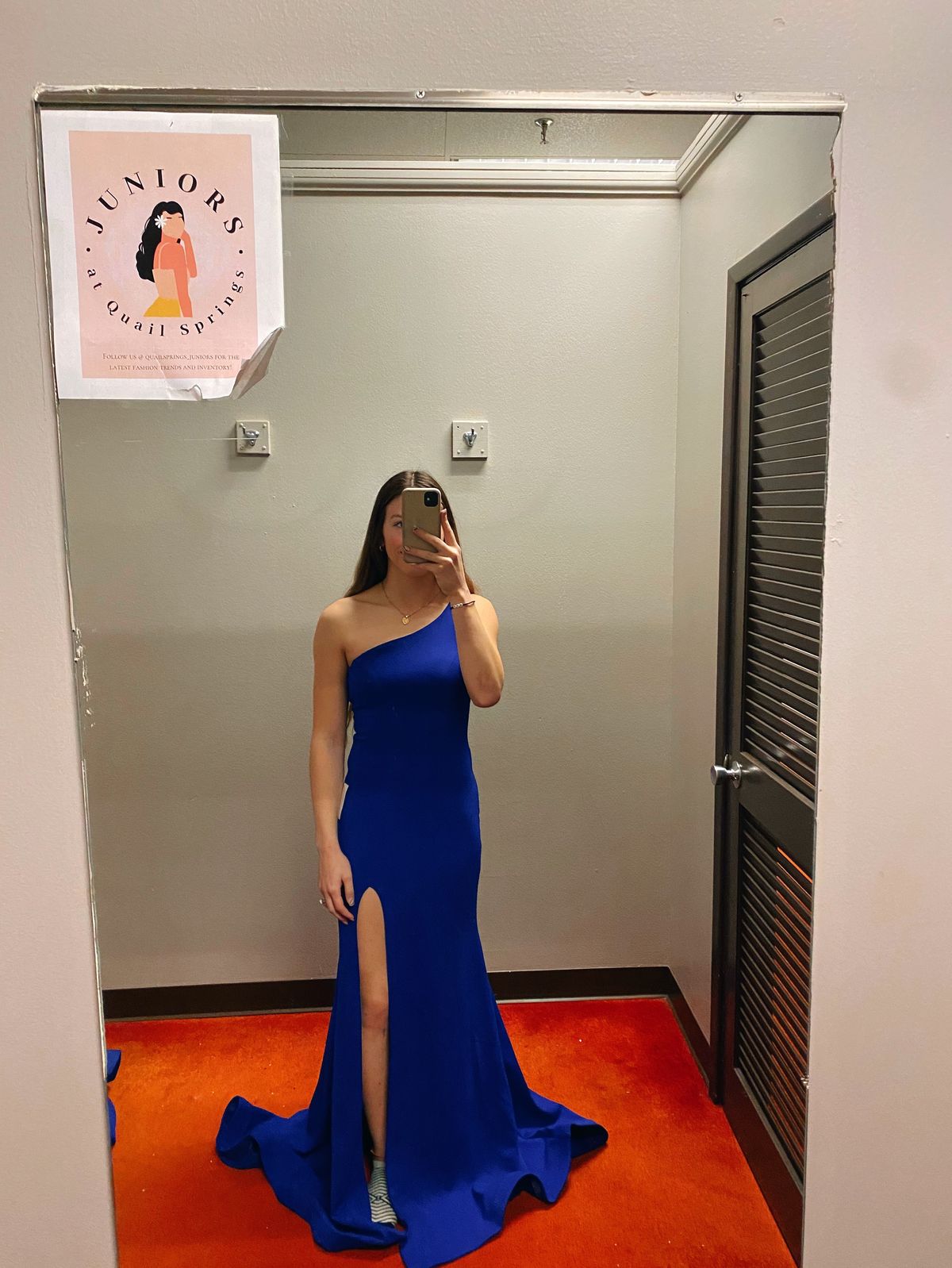 Size 2 Prom One Shoulder Blue Mermaid Dress on Queenly