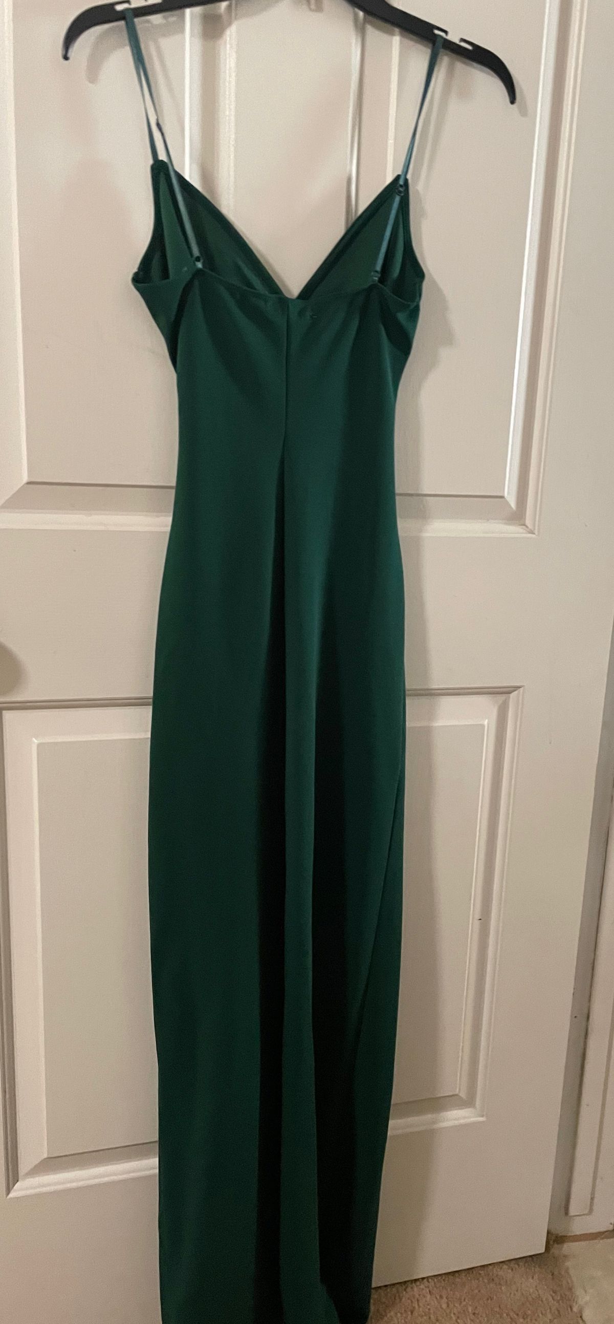 Emerald Sundae Size XS Prom Plunge Emerald Green Side Slit Dress on Queenly