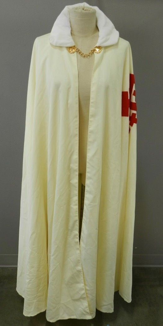 Style Cape,  Lined, 54” Handmade Size XL High Neck Velvet White Ball Gown on Queenly