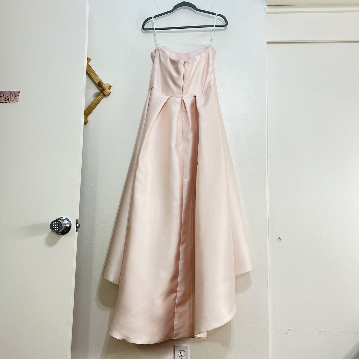 Alfred Sung Size 14 Strapless Pink A-line Dress on Queenly