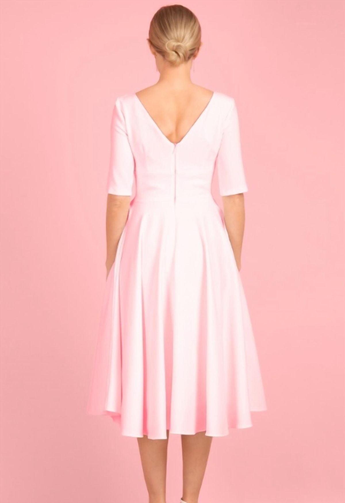 Style 1-3508791272-2168 The Pretty Dress Company Size 8 High Neck Pink Cocktail Dress on Queenly