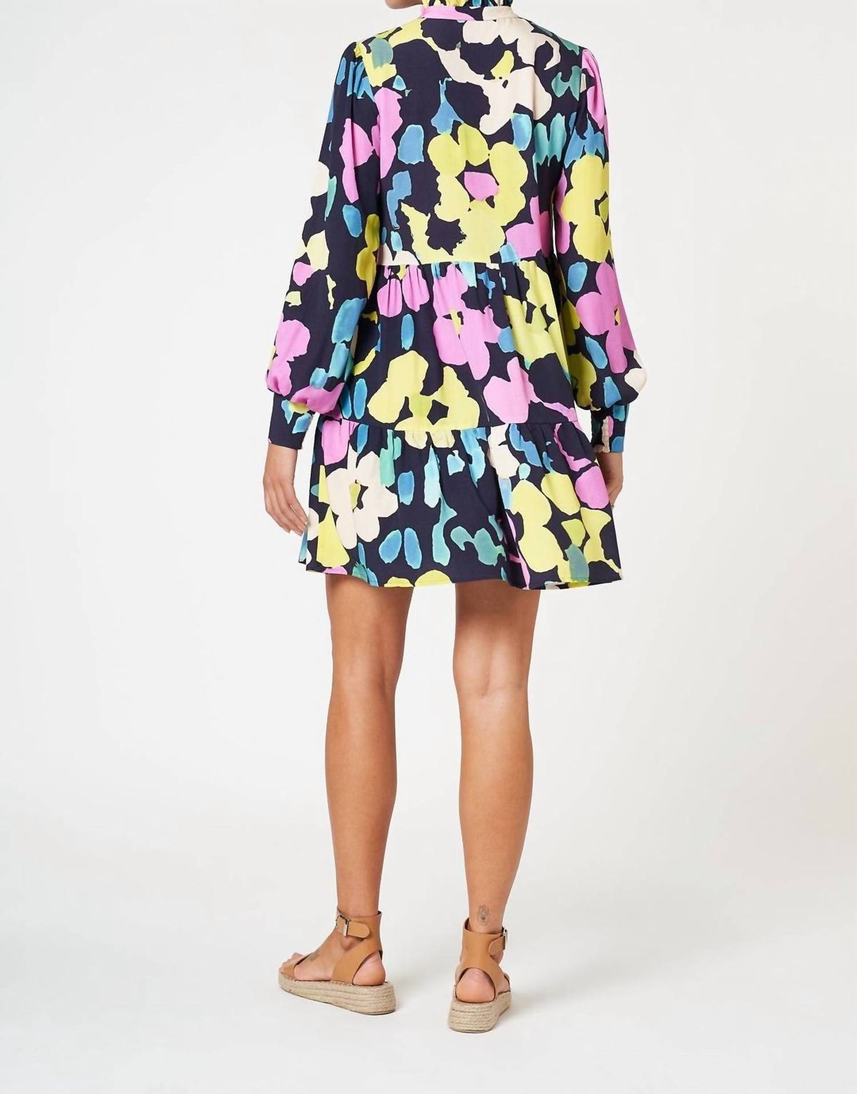 Style 1-3552474114-3855 FRESHA LONDON Size XS Long Sleeve Multicolor Cocktail Dress on Queenly