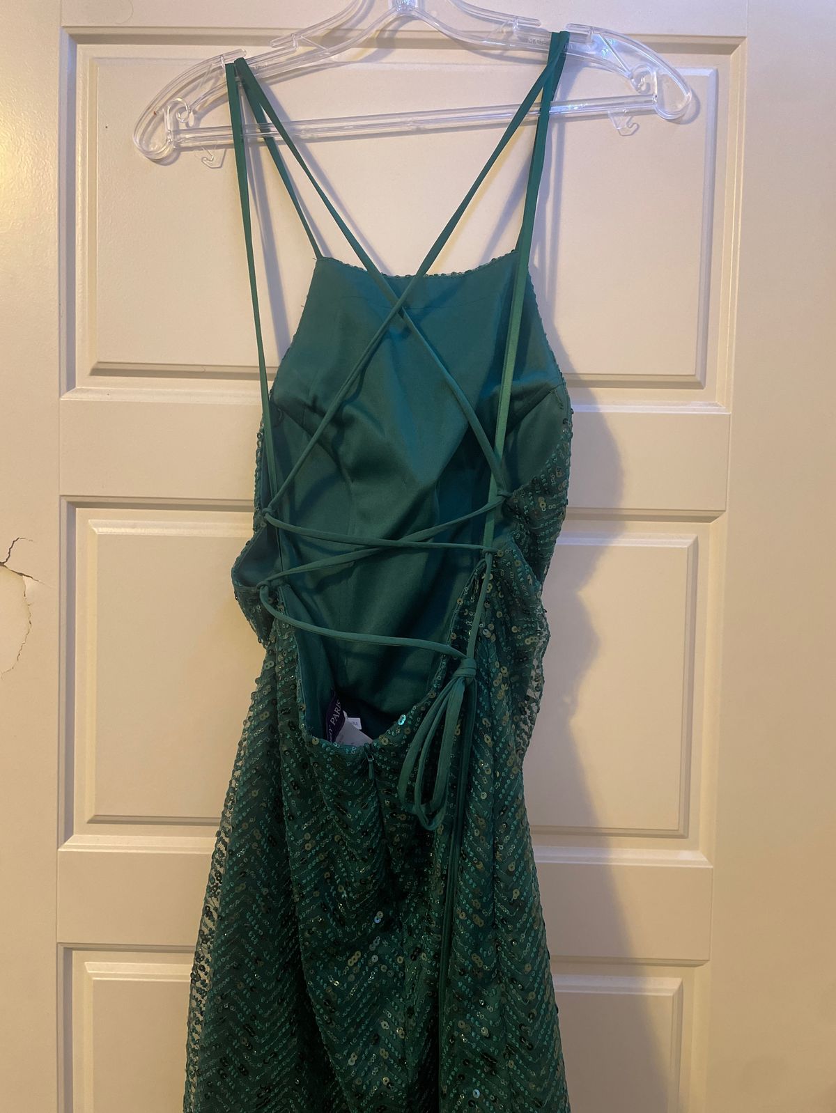 Abby Paris Size 0 Homecoming High Neck Green Cocktail Dress on Queenly