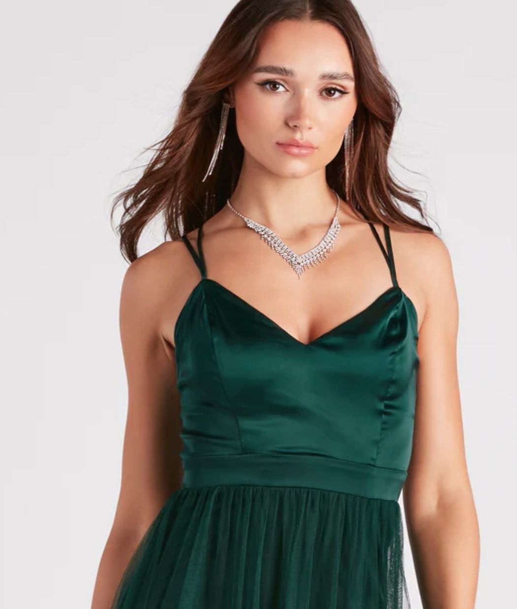 Style 05002-4064 Windsor Size 12 Prom Green Side Slit Dress on Queenly