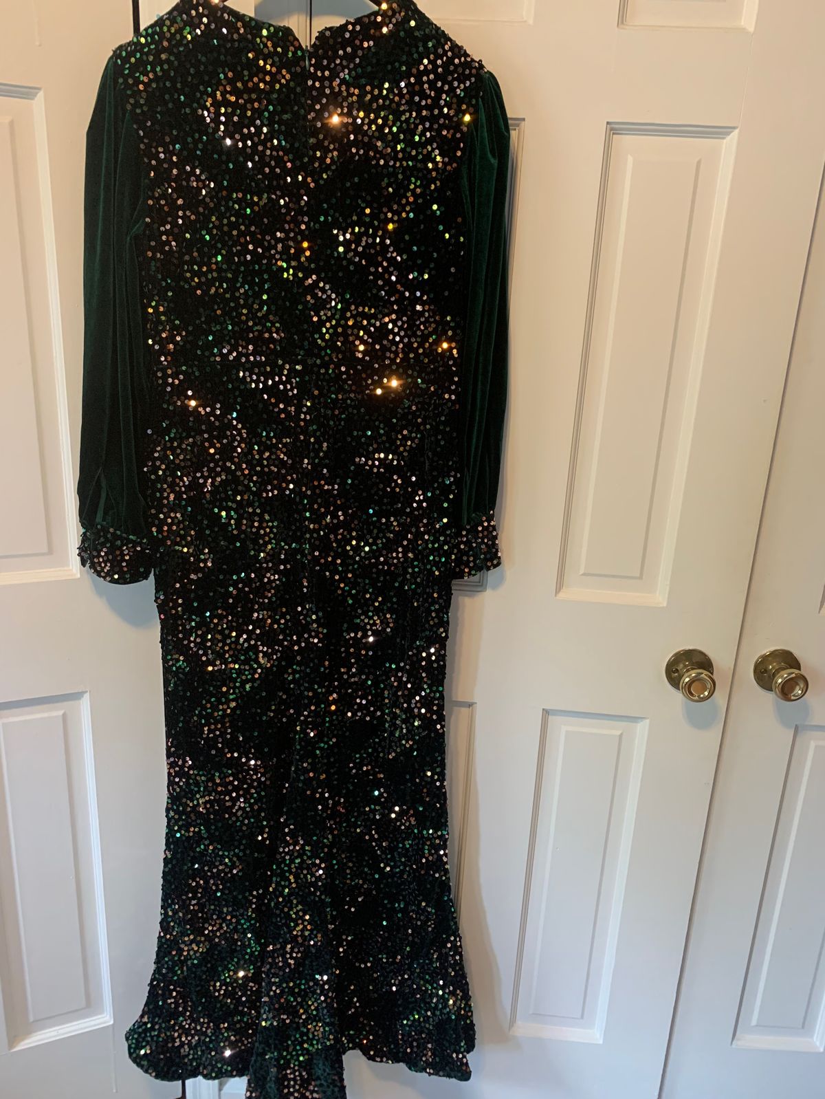 Size XL Long Sleeve Green Mermaid Dress on Queenly