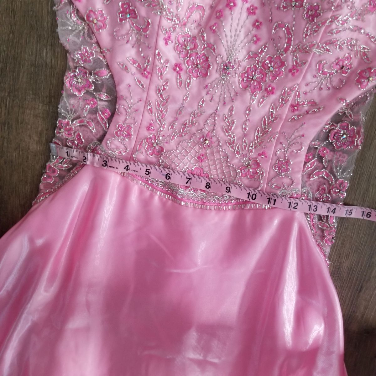 La Femme Size 8 Prom Sequined Light Pink Ball Gown on Queenly
