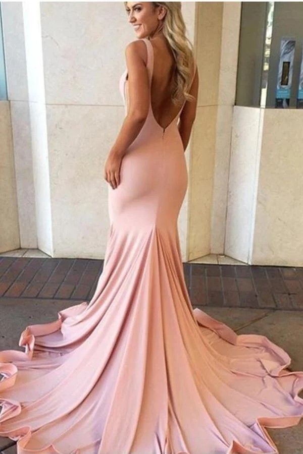 Style 47100 Jovani Size 6 Pink Mermaid Dress on Queenly