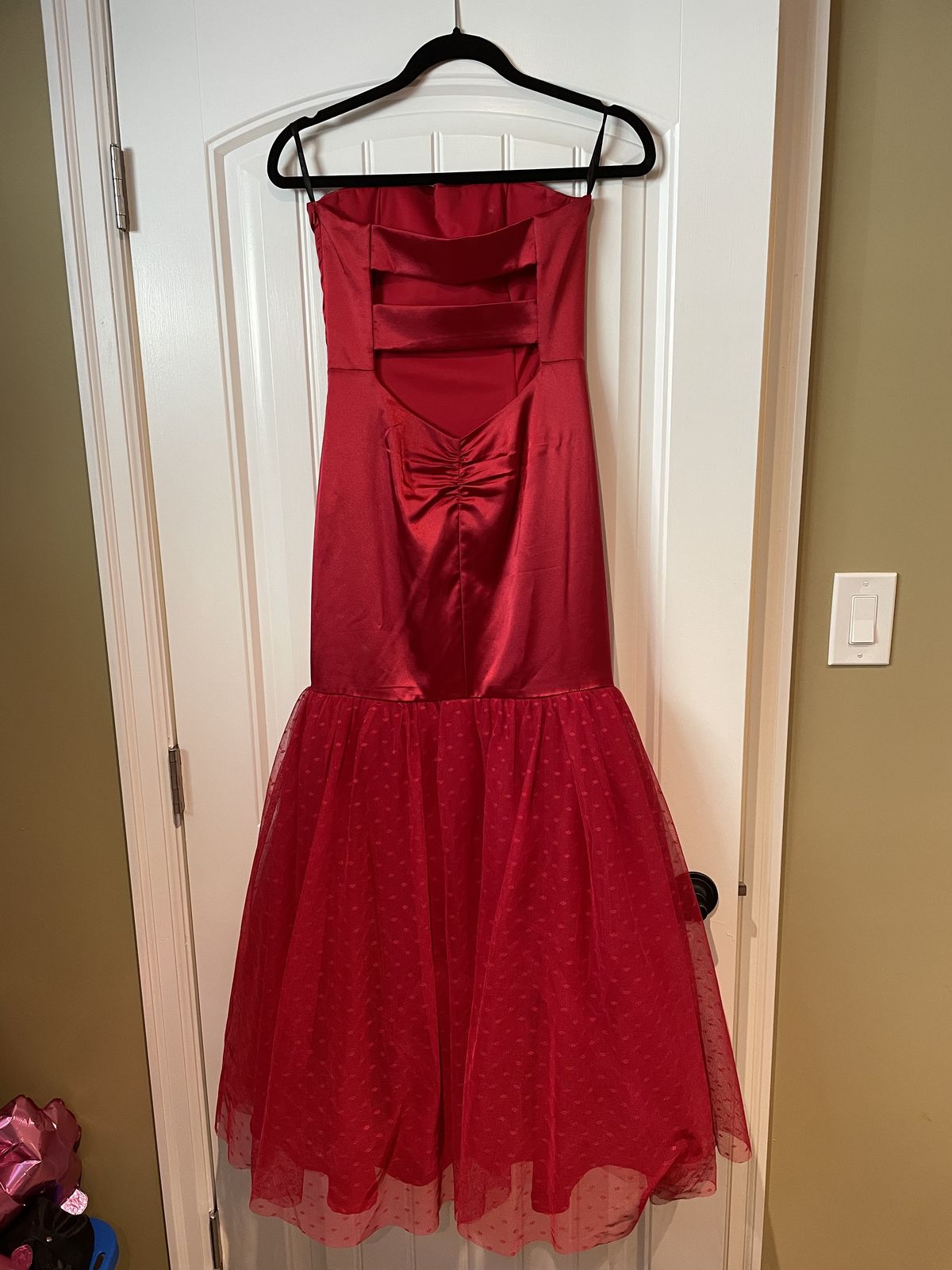 Jessica McClintock Size 4 Red Mermaid Dress on Queenly