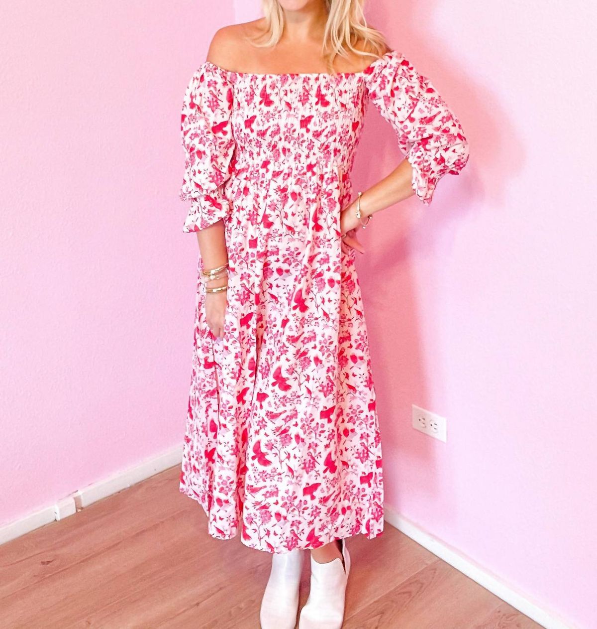 Style 1-1957861171-2790 VICTORIA DUNN Size L Off The Shoulder Pink Cocktail Dress on Queenly