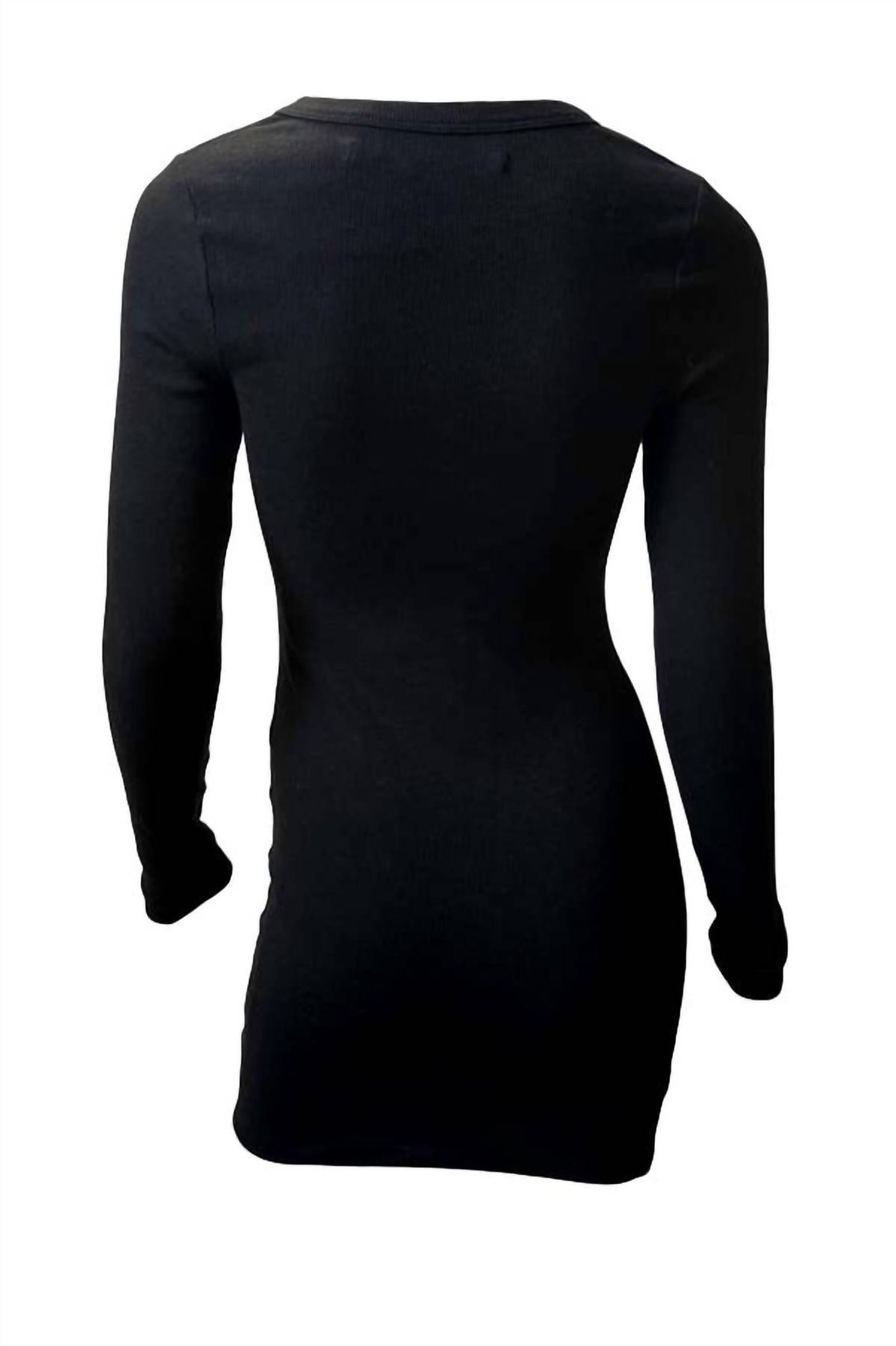 Style 1-1970841739-3855 Enza Costa Size XS Long Sleeve Black Cocktail Dress on Queenly