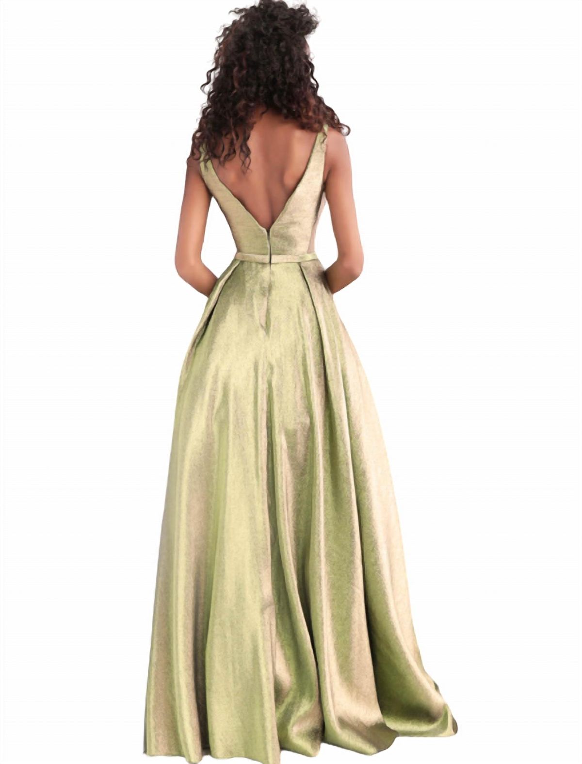 Style 1-2682035651-5 JOVANI Size 0 Green Ball Gown on Queenly