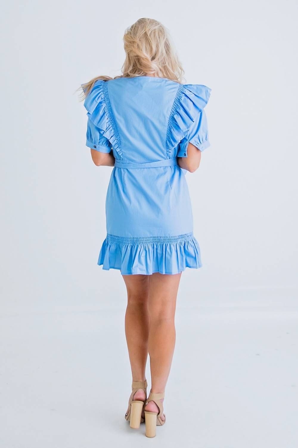 Style 1-2770571684-2790 Karlie Size L Blue Cocktail Dress on Queenly