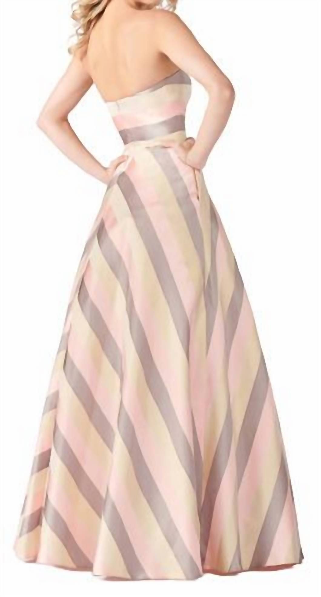 Style 1-3264960715-1498 Colette by Mon Cheri Size 4 Strapless Pink Ball Gown on Queenly