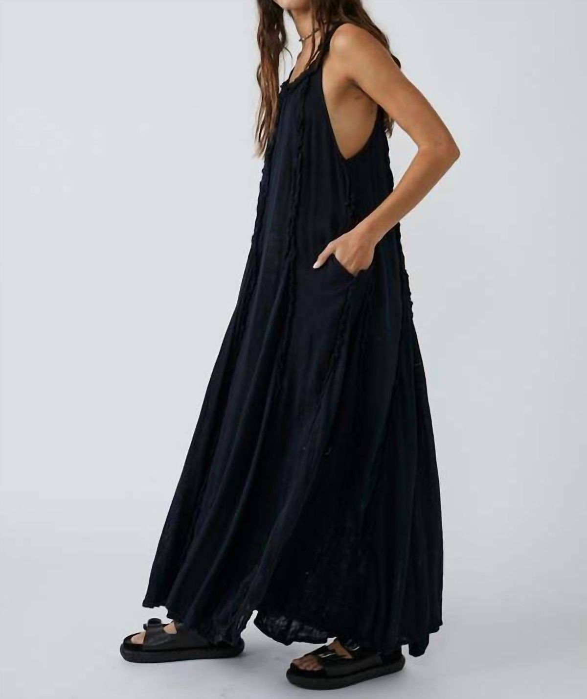 Style 1-4109355146-3472 Free People Size S Black A-line Dress on Queenly