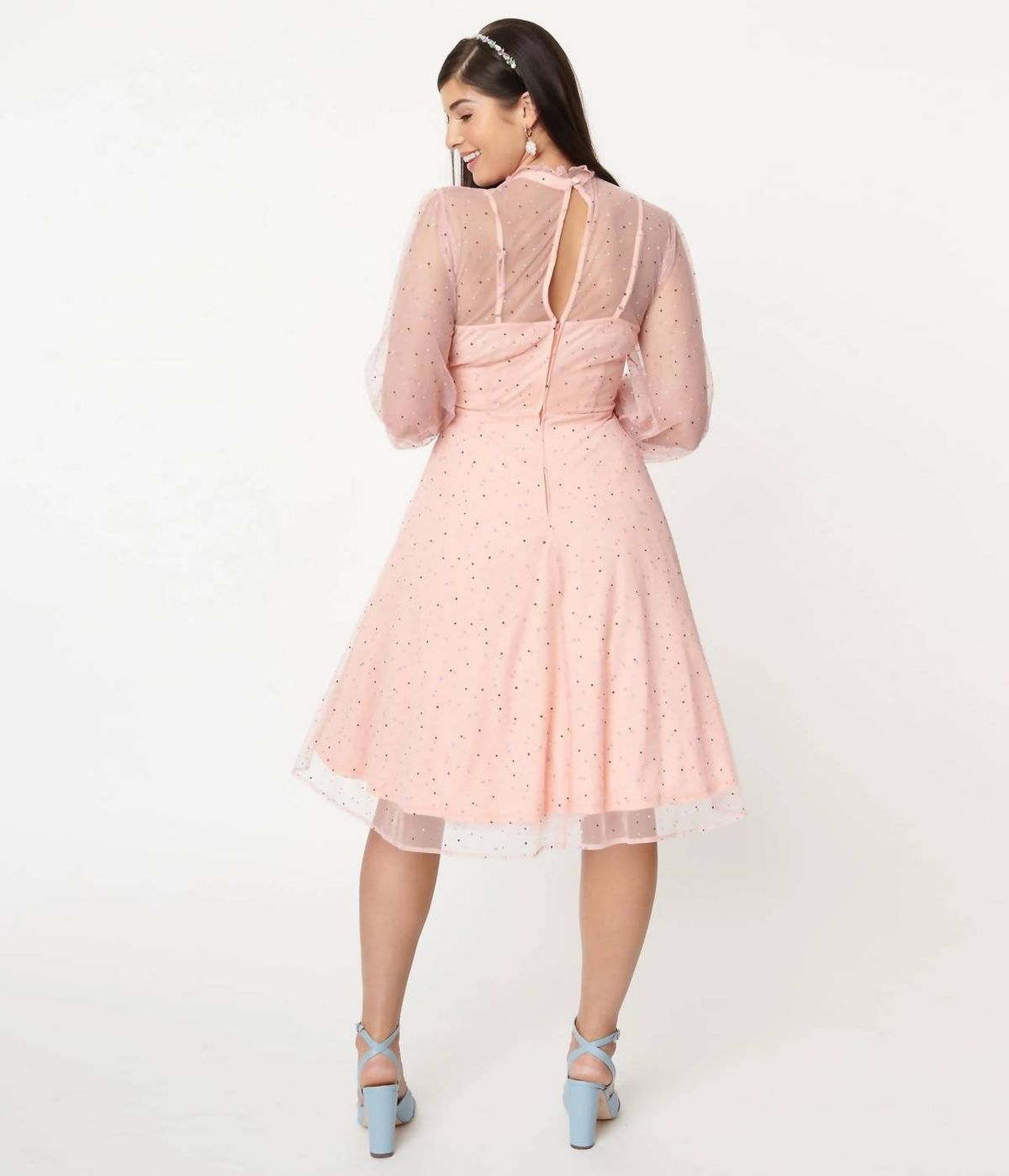 Style 1-671376331-2901 Unique Vintage Size M Pink Cocktail Dress on Queenly