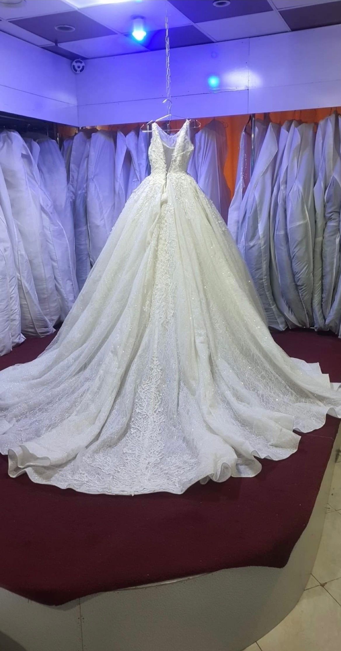 Size S Wedding Long Sleeve White Ball Gown on Queenly