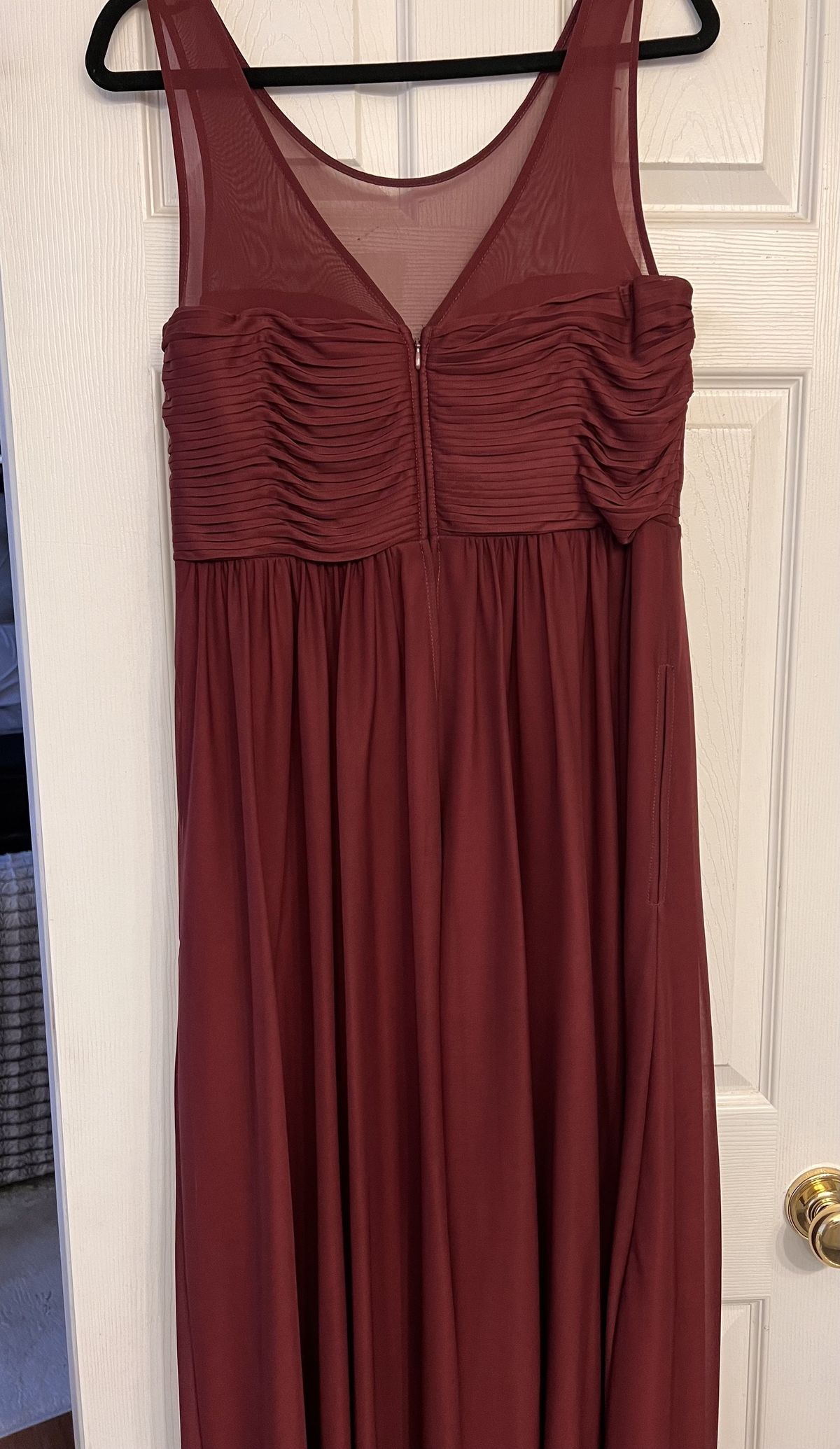 Birdy Grey Size XL Wedding Guest Plunge Red A-line Dress on Queenly