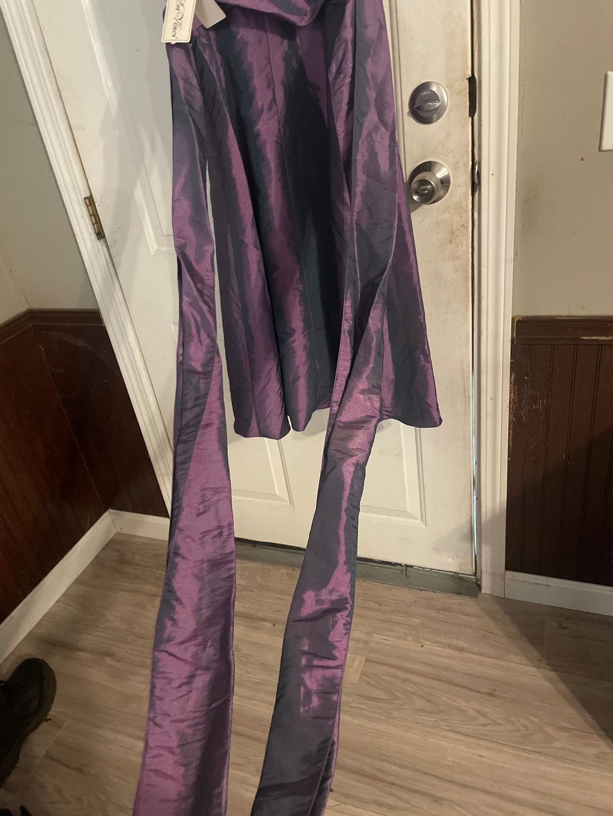 Da Vinci Size 10 Strapless Purple A-line Dress on Queenly