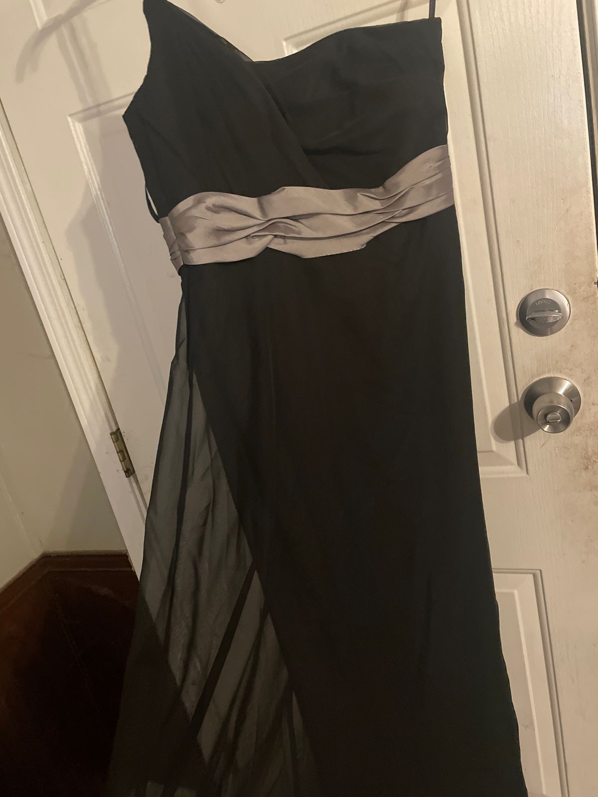 Impression Size 10 One Shoulder Black A-line Dress on Queenly