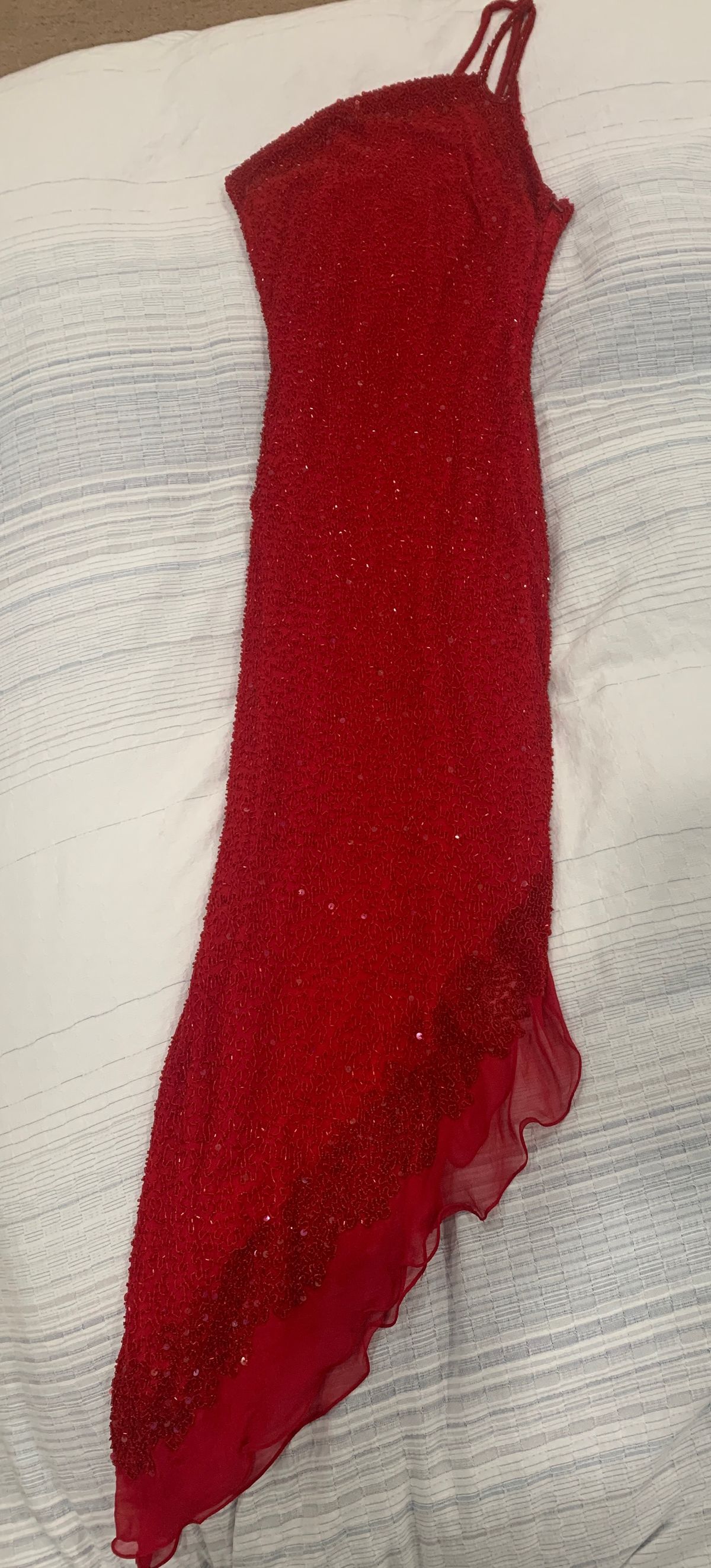 Scala Size S One Shoulder Red Cocktail Dress on Queenly