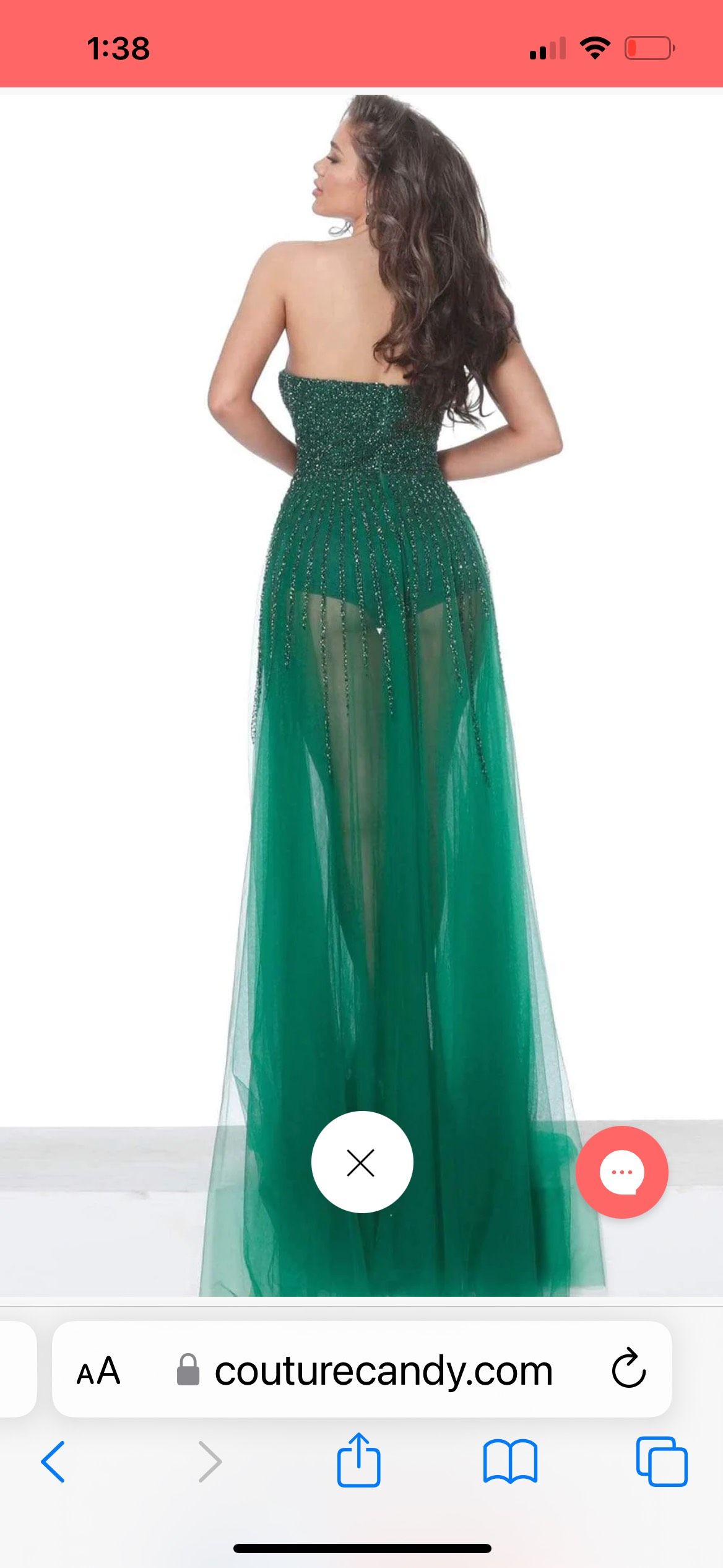 Jovani Size 2 Prom Strapless Green Floor Length Maxi on Queenly
