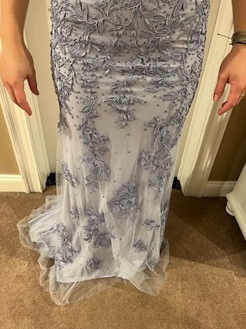 Size 6 Prom Lace Light Purple Dress With Train on Queenly